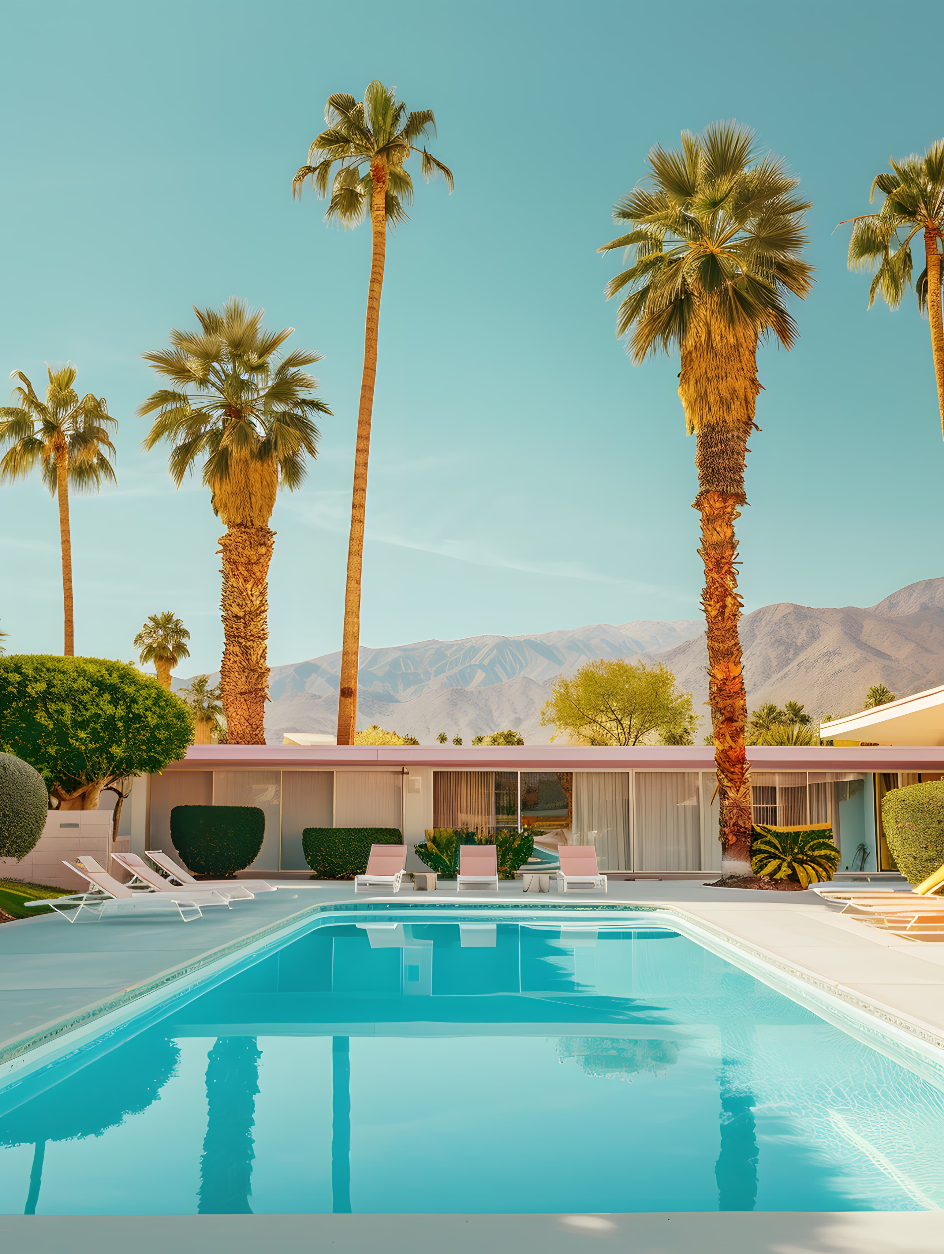 Beautiful clean pool maintained by California Pool Guys